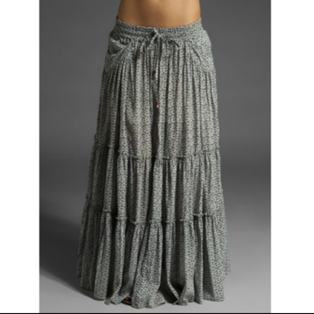 Free People Is she Peasant Boho Maxi Skirt